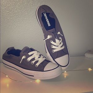Brand new grey slip on converse